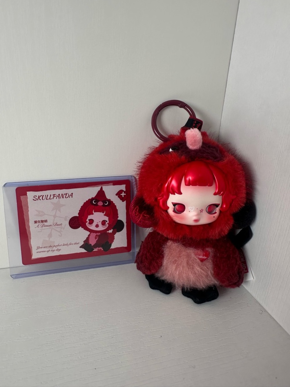 Dear Birds Series Skullpanda “A Dawn Duet” Plush Pendant - Picture 2 of 8